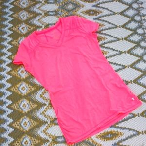 Danskin Neon Pink V-neck Activewear Top